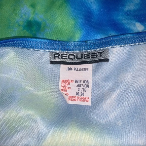 Request Y2K Vintage Swim Skirt Cover-up Swimwear Blue‎ Green Women's  Size L/XL - Picture 3 of 5